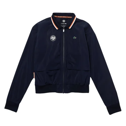 Áo Khoác Nữ Lacoste Women's Sport Roland Garros Pleated Back Jacket BF0791 51 FG7 Màu Xanh Navy Size 48
