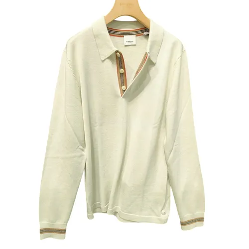 Áo Len Nam Burberry Pace Icon Màu Xanh Bơ Size XS
