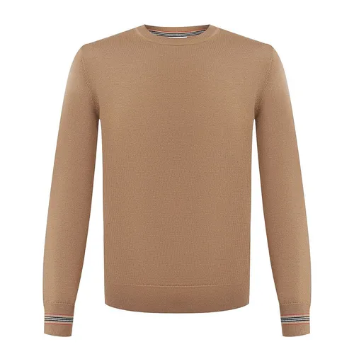 Áo Len Nam Burberry Stripe Wool Sweater 8092622 Màu Nâu Size S