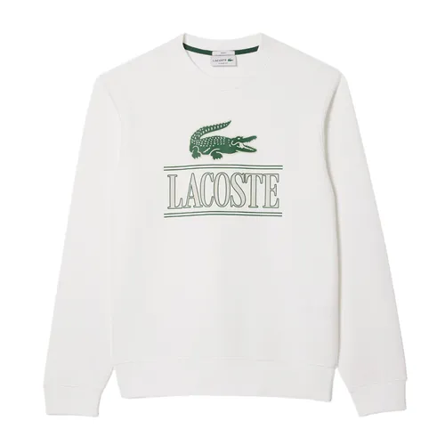 Áo Nỉ Lacoste Large Chest Logo Sweater White Màu Trắng Size XXS