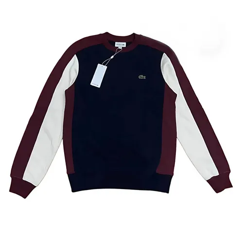 Áo Nỉ Nam Lacoste Men's Tall Fit Colorblock Sweatshirt Phối Màu Size 2