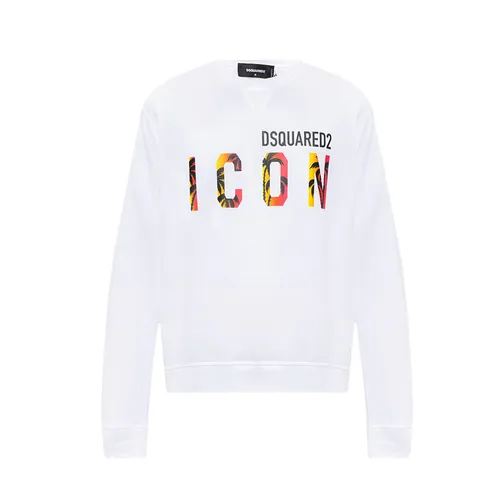 Áo Nỉ Sweater Nam Dsquared2 Icon S79GU0094 Màu Trắng Size S