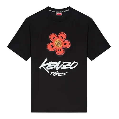 Áo Phông Nam Kenzo Futura Classic With Boke Flower Embroidered In Black FF65TS2654SG99J Tshirt Màu Đen Size M
