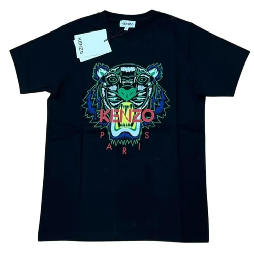 Áo Phông Nam Kenzo Tiger Classic Fit Cotton TShirt 5TS050 195 Màu Đen Size S
