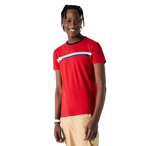 Áo Phông Nam Lacoste Erkek Slim Fit TH0223 Màu Đỏ Size 2