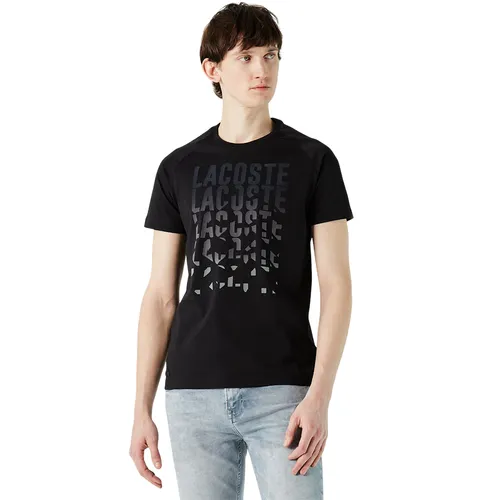 Áo Phông Nam Lacoste Slim Fit T-Shirt TH0203 03S Màu Đen Size 2