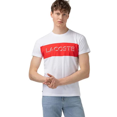 Áo Phông Nam Lacoste T-Shirt TH0102 02B Màu Trắng Size 2