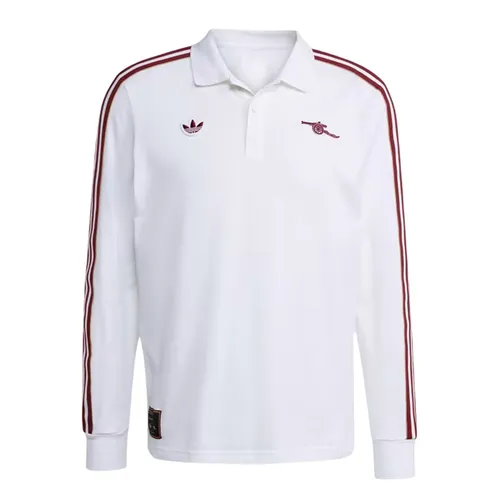 Áo Polo Dài Tay Nam Adidas Arsenal Terrace Icons Long Sleeve JM9396 Màu Trắng (Form Âu)