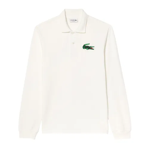 Áo Polo Dài Tay Nam Lacoste Classic Style Embroidered Badge L.12.12 PH6587 54N 70V Màu Trắng Size 4