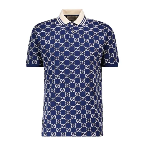 Áo Polo Nam Gucci 598956 XJBOU 4115 Màu Xanh Navy Size S