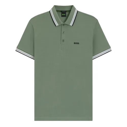 Áo Polo Nam Hugo Boss Cotton Polo Shirt 50469055 359 Màu Xanh Green Size S