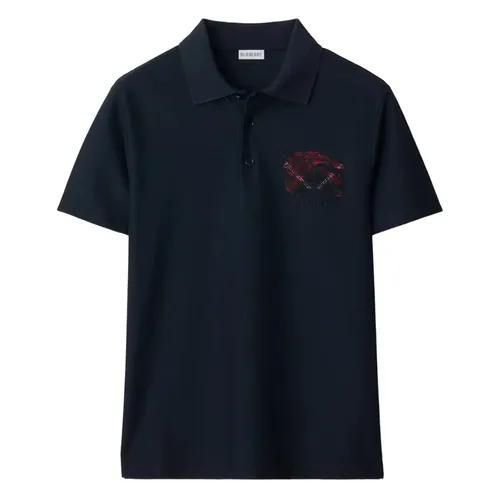 Áo Polo Nam Burberry Equestrian Knight-Check 8116121 Màu Xanh Navy Size S