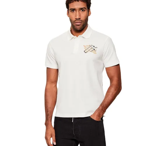 Áo Polo Nam Burberry Evan Ekd Slim Fit 8116118 Màu Trắng Size S