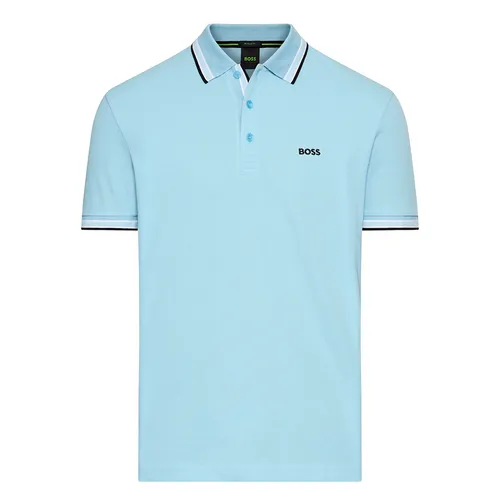 Áo Polo Nam Hugo Boss Paddy Polo Shirt In Cotton Piqué 50469055 455 Màu Xanh Blue Size S