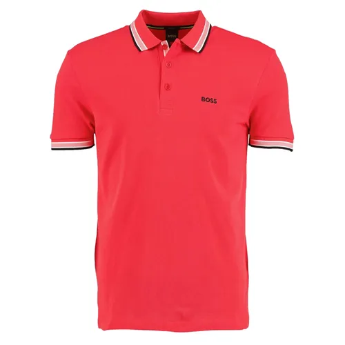 Áo Polo Nam Hugo Boss Paddy Polo Shirt In Cotton Piqué 50469055 641 Màu Hồng Đậm Size S