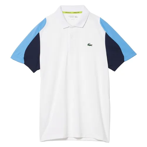 Áo Polo Nam Lacoste Ergonomic Sport Dry Shirt DH9249L-5YP Màu Trắng Xanh Size 2