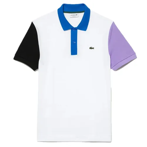Áo Polo Nam Lacoste Men's Regular Fit Colorblock Cotton Petit Piqué PH9536 LUC Màu Trắng Size 3