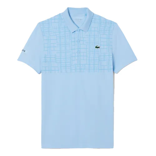 Áo Polo Nam Lacoste Men's Tennis X Novak Djokovic DH4777-HBP Màu Xanh Blue