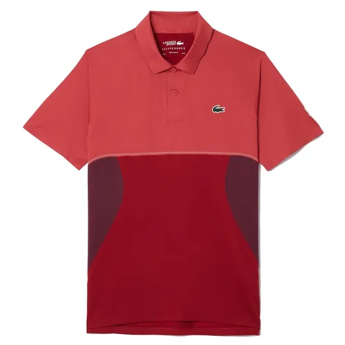 Áo Polo Nam Lacoste Men's Tennis x Novak Djokovic DH7360 IIU Màu Đỏ Hồng Size 4
