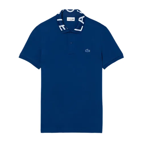 Áo Polo Nam Lacoste Movement Jacquard Collar Polo PH7495 51 HBM Màu Xanh Blue Size S