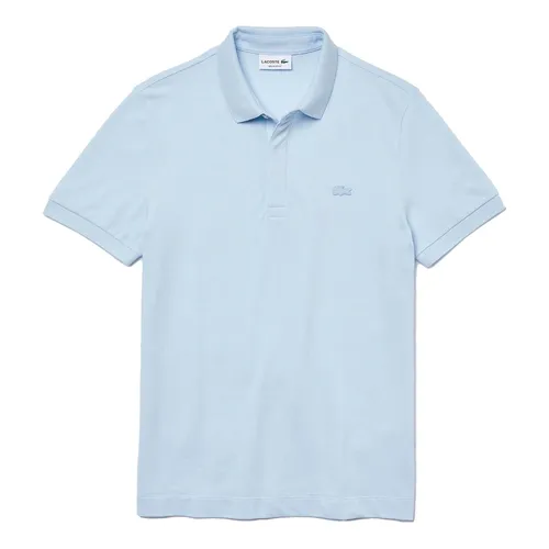 Áo Polo Nam Lacoste Paris Stretch Cotton Piqué Blue PH5522-T01 Màu Xanh Nhạt Size 2