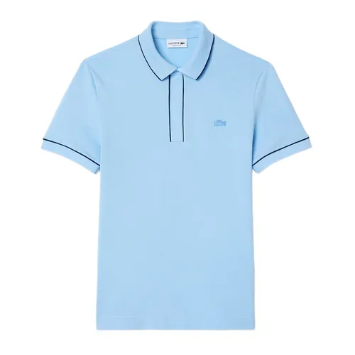 Áo Polo Nam Lacoste Regular Fit Paris Stretch Piqué Polo Shirt PH0796 54N HBP Màu Xanh Da Trời Size 5