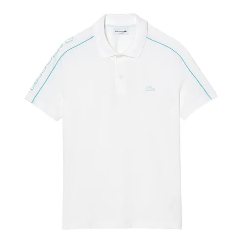 Áo Polo Nam Lacoste Slim Fit Tech Piqué Movement PH1426-RI6 Màu Trắng Size 4