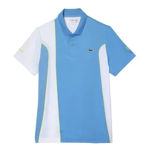 Áo Polo Nam Lacoste Sport x Novak Djokovic Regular Fit Colorblock  DH3543 26F Màu Xanh/Trắng Size 3