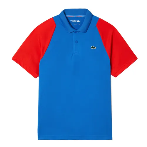 Áo Polo Nam Lacoste Tennis Recycled DH5042-00 XFI Màu Xanh Đỏ Size 4