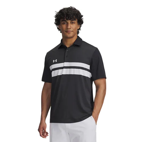 Áo Polo Nam Under Armour Drive Team Dual Stripe Polo Shirt 6009477-001 Màu Đen Size XL
