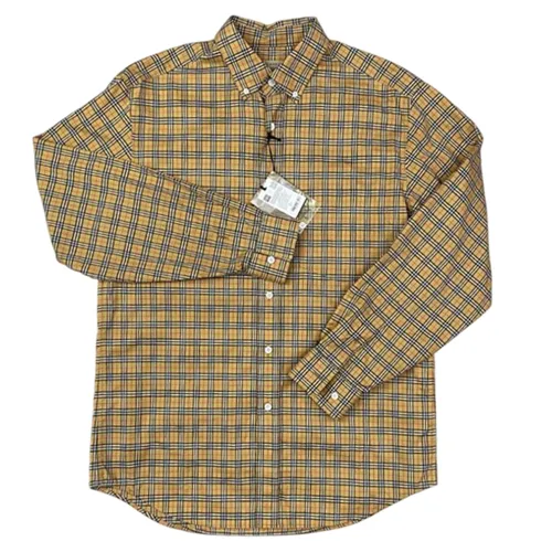 Áo Sơ Mi Nam Burberry Long Sleeve Shirt 8003852 Màu Be Kẻ Size M