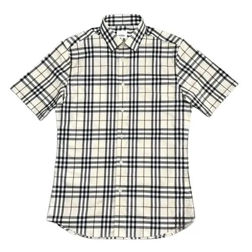 Áo Sơ Mi Nam Burberry Modern Beige IP Check 8105453 1003 Màu Be Kẻ Size XS