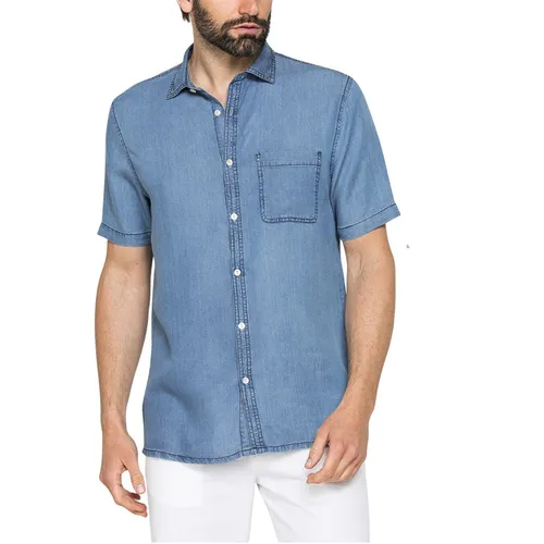 Áo Sơ Mi Nam Carrera Jeans Lyocell Denim 211C1227A_500 Light Blue Màu Xanh Nhạt Size L
