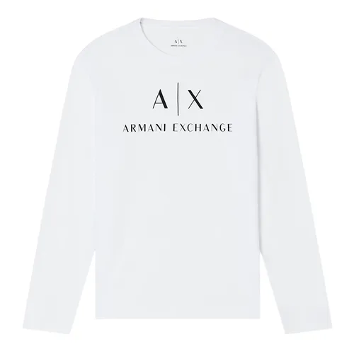 Áo Thun Dài Tay Nam Armani Exchange 8NZTCH Z8H4Z Màu Trắng Size M
