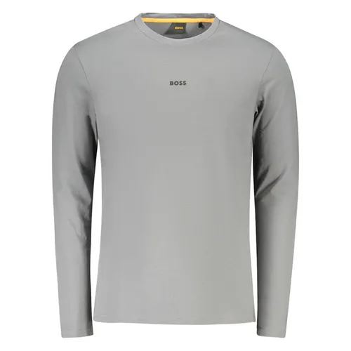 Áo Thun Dài Tay Nam Hugo Boss 50473286TCHARK_GR062 Tshirt Màu Ghi Xám Size S