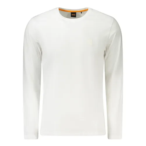 Áo Thun Dài Tay Nam Hugo Boss 50512111TACKS_BI100 Tshirt Màu Trắng Size S