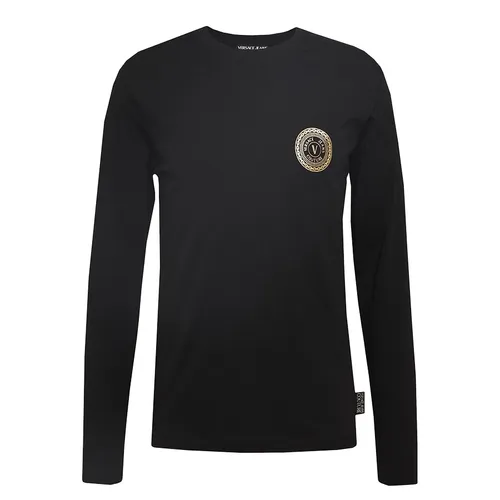 Áo Thun Dài Tay Nam Versace Long-Sleeved T-Shirt Màu Đen Size XS