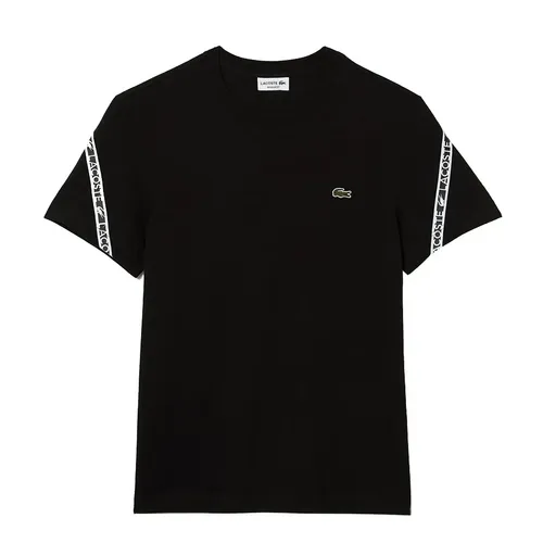 Áo Thun Lacoste Men's Regular Fit Printed Bands T-Shirt TH9873 00 031 Màu Đen Size 4