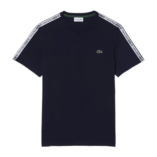 Áo Thun Nam Lacoste Regular Fit Logo Stripe T-Shirt TH5071 166 Màu Xanh Navy Size 3
