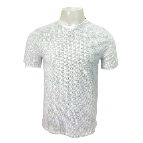 Áo Thun Nam Armani Exchange Chấm Ô Chữ Xanh 7VZTHZ ZJH4Z Tshirt Màu Trắng Size XS