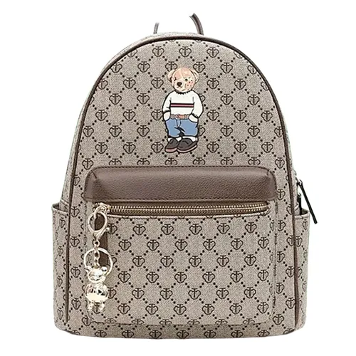 Balo Nữ Guoo Bear GU1457-14090 Màu Nâu Xám Size XL