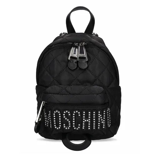 Balo Nữ Moschino Crystal Logo Mini Backpack Màu Đen