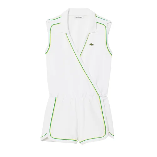 Bộ Quần Áo Liền Thân Nữ Lacoste Women's Sleeveless Polo Romper EF9990-51-FWI Màu Trắng Size 34