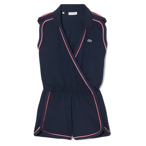 Bộ Quần Áo Liền Thân Nữ Lacoste Sleeveless Polo Romper EF9990-51-GWI Navy Blue Màu Xanh Đậm Size 34