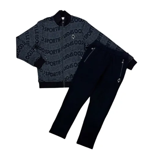 Bộ Quần Áo Nỉ Nam Le Coq Sportif Sweatshirts Màu Đen/Xám Size M (Form Á)