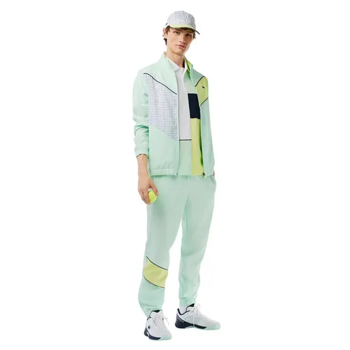 Bộ Thể Thao Nam Lacoste Tennis Tracksuit Light Blue Green WH1796 Màu Xanh Mint Size 4