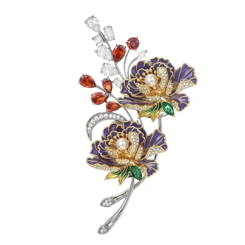 Cài Áo Nữ MeriSplendid Peony BR905 Phối Màu