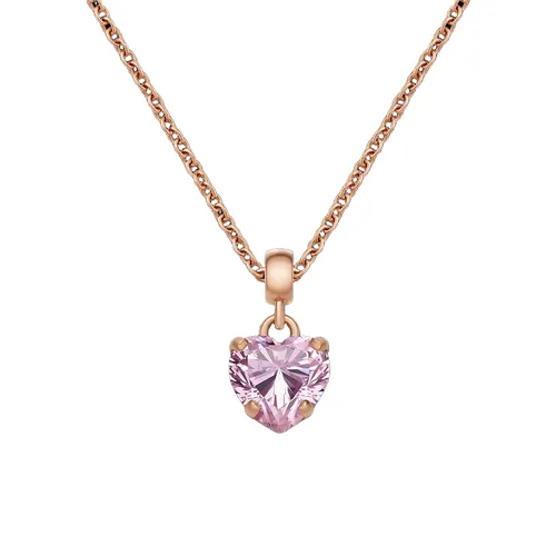 Mặt Dây Chuyền Daniel Wellington Heart Crystal Màu Vàng Hồng