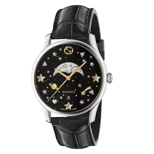 Đồng Hồ Gucci G-Timeless Moonphase YA1264091 Watch Màu Đen