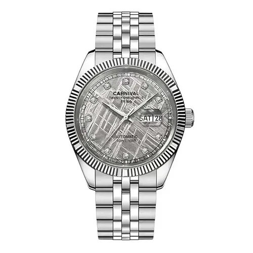 Đồng Hồ Nam Carnival Automatic Watch 8131G-VT-TT Màu Bạc